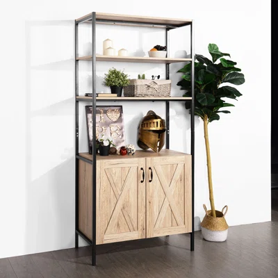 Antique Lockers With Shelves.