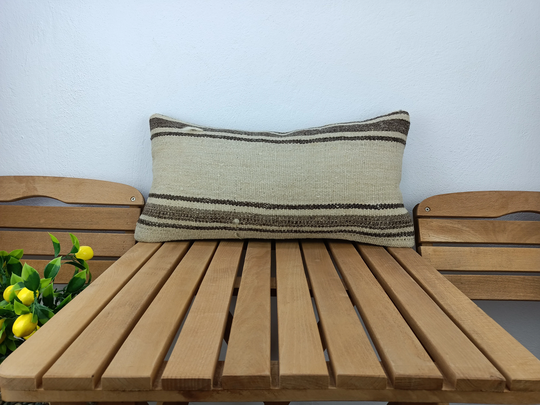 Papasan Chair Pillow, 10x20 Wool Accent Pillow Cover, Rattan Sofa Outdoor Nomadic Bench 10-20Vt21