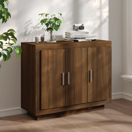 vidaXL Sideboard multi color 36.2"x13.8"x29.5" Engineered Wood - 36.2" x 13.8" x 29.5"
