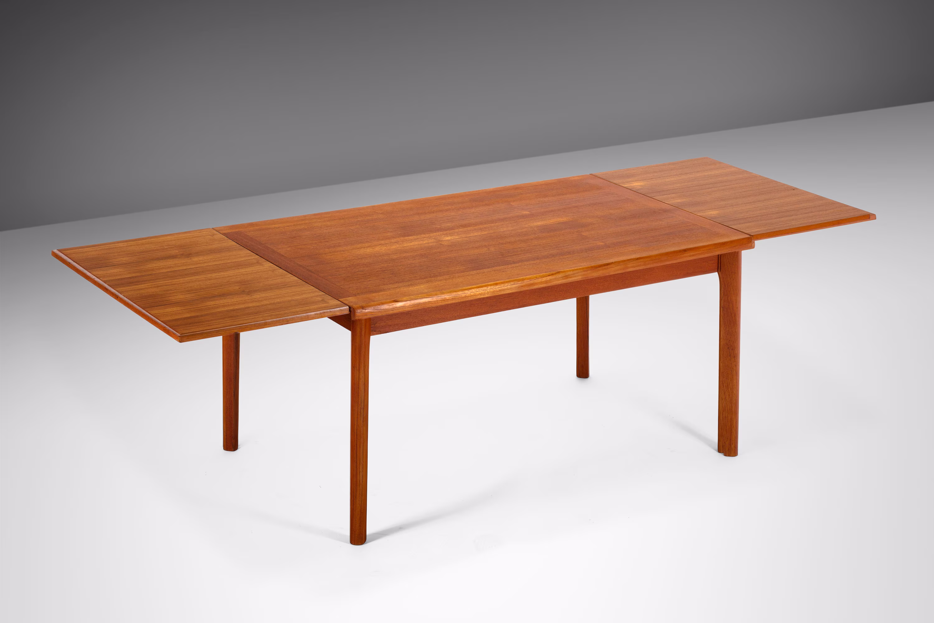 Extension Dining Table in Teak By Henning Kjaernulf For Vejle Stole Møbelfabrik, Denmark, C. 1960's