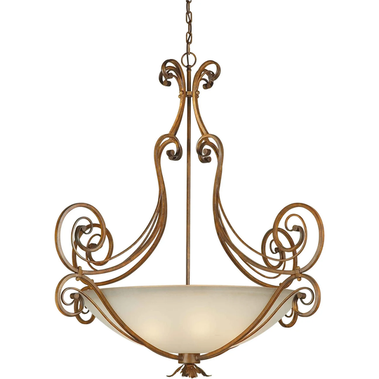 Forte Lighting 43Wx39.5H 6 Light Bowl Pendant