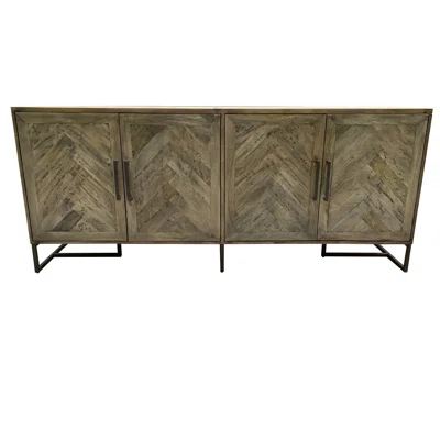 Demis 78" Wide Mango Solid Wood Sideboard