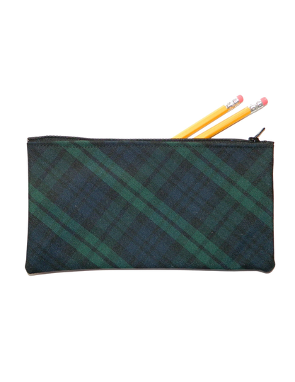 Black Watch Plaid Pencil Case - Blackwatch Plaid, 77, 79, School Backpacks