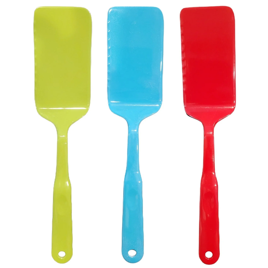 Handy Housewares 12.5" Long Handled Colorful Melamine Solid Cooking Turner Spatula