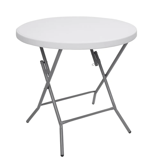 32" Multifunctional Round Folding Table Outdoor Folding Utility Table