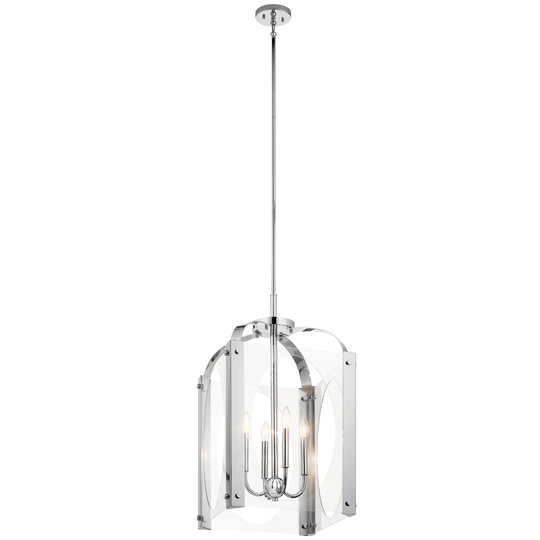 Kichler Lighting Pytel 4-Light Large Foyer Pendant Chrome
