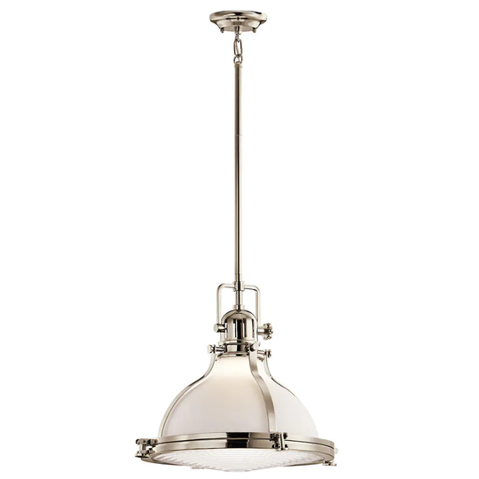Kichler Lighting Hatteras Bay Collection 1-light Polished Nickel Pendant
