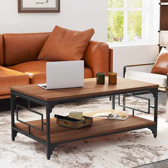 Coffee Tables with storage,end table for living room farmhouse coffee table - 24"D x 42"W x 18"H