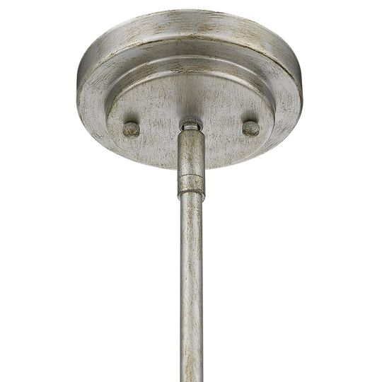 Amoret 5-light Antique Silver Convertible Pendant
