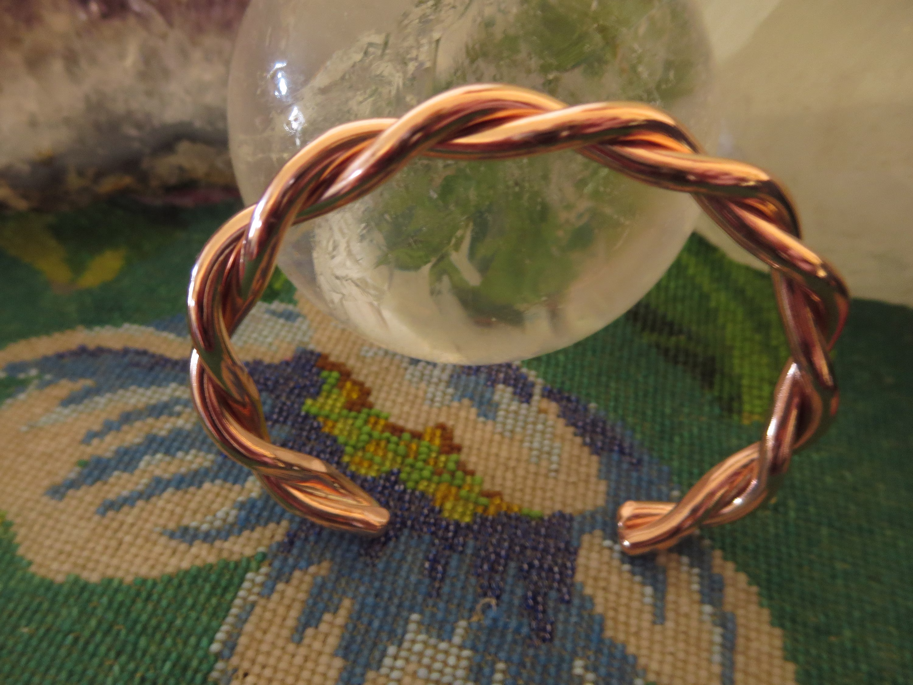Twisted Copper Cuff-Midweight