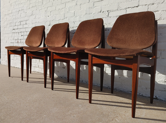 Mid Century English Modern Elliott's Of Newbury Dining Chairs