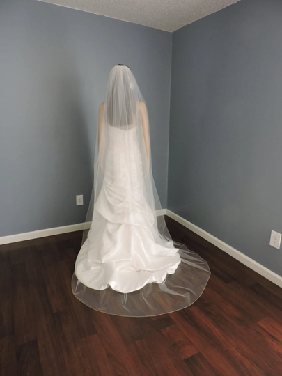 Wedding Veil Pencil Edge Extra Fullness 108 Wide