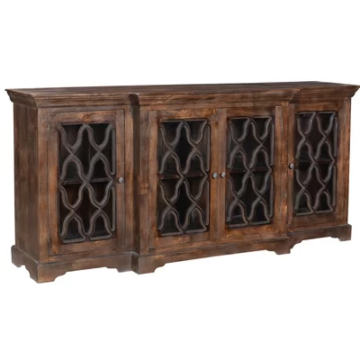 Yesenia 85" Wide Mango Wood Sideboard