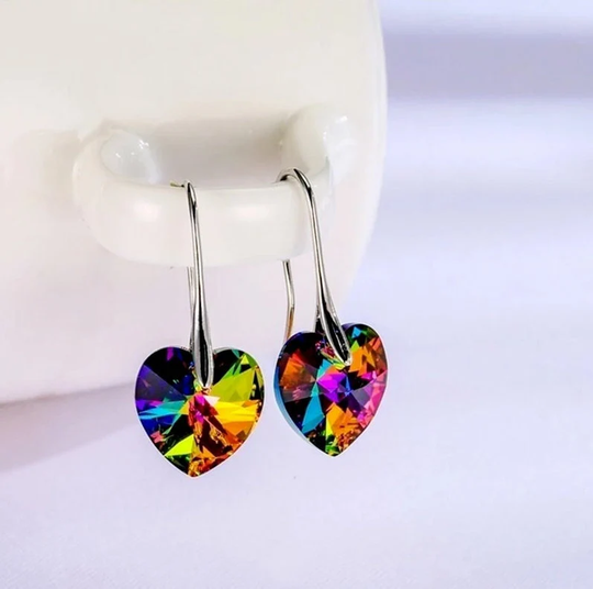 Handmade Small Trendy Mini Colorful Heart Earrings, Cute Gift For Her Handmade Colorful Gift Earring Set | Gorgeous Love