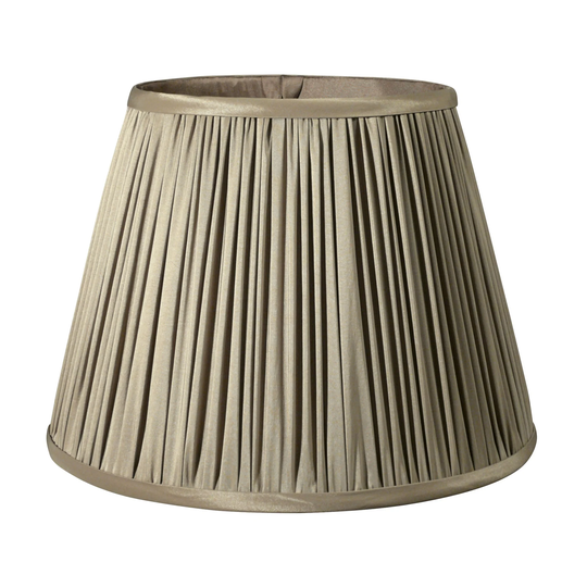 Cloth & Wire Slant Pencil Pleat Softback Lampshade with Washer Fitter, Ash