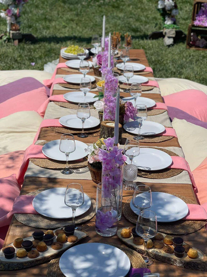 30x80 H 13/20 Inc, Boho Large Table, Wooden Picnic Camp, Folding Patio Foldable Table