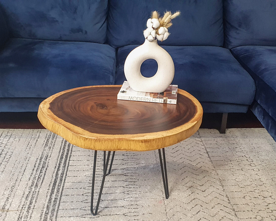 Cof060 - Monkeypod Wood Dark Coffee Table