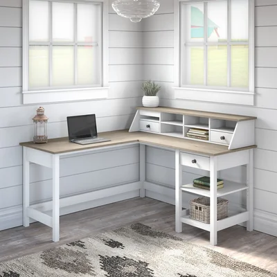 Jenzen 2 Piece L-Shape Computer Desk Office Set