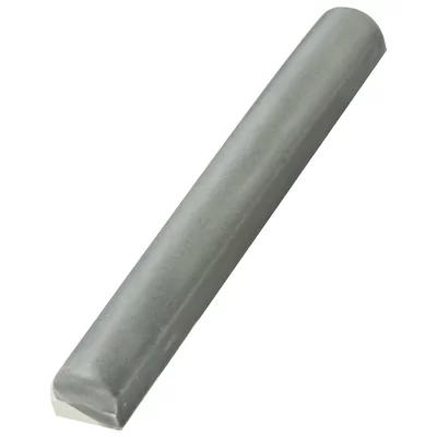 Archivo 4.8" x 0.63" Matte Ceramic Pencil Liner Tile Trim in Gray