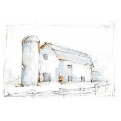 Barnyard Pencil Sketch II