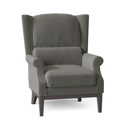 Edgeworth 32" W Top Grain Leather Wingback Chair