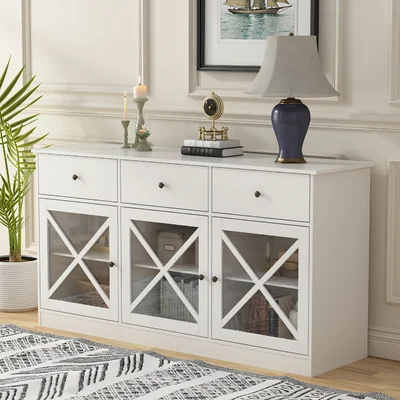 Emer 62" Wide 3 - Drawer Sideboard