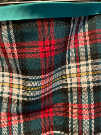 Plaid Tablecloth, Emerald-Green, Table Topper 55 X55 Green Silk Border, Cotton Acrylic Blend Truck Coverlet