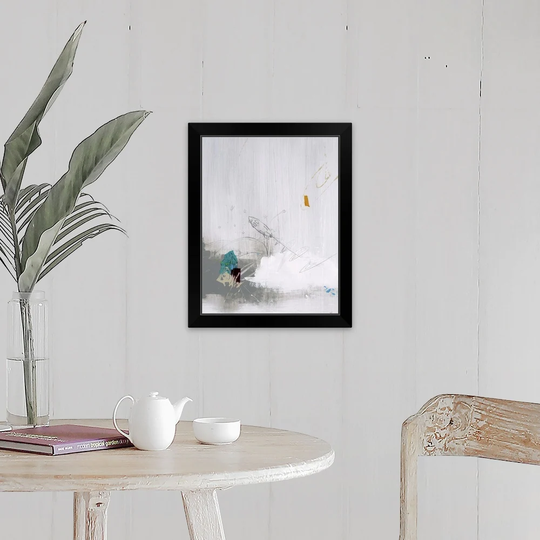 "Across the Block IV" Black Framed Print