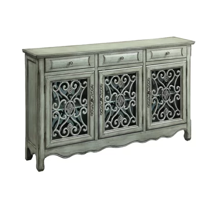 Helvic 60" Wide 3 Drawer Solid Wood Sideboard