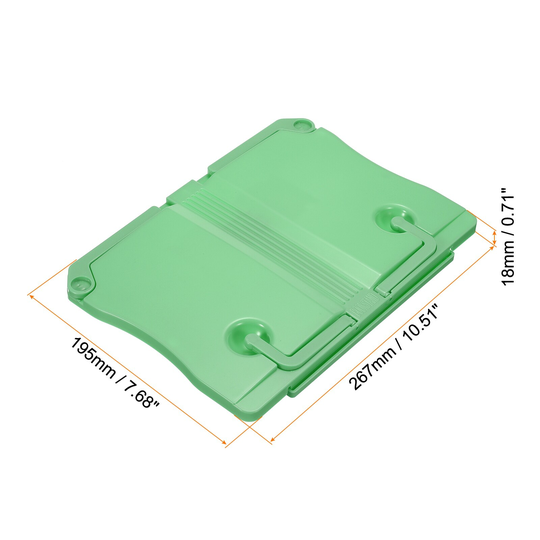 Book Stand, ABS Plastic Adjustable Foldable Book Holder with Clips