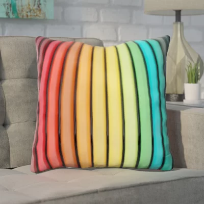 Gurley Color Pencils Throw Pillow
