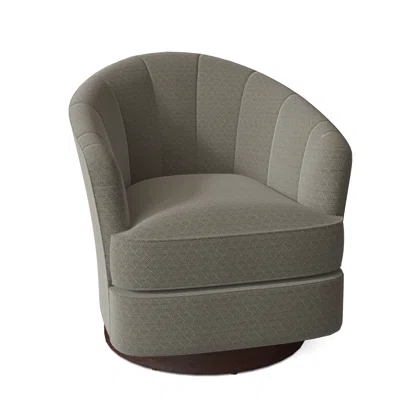 Tipsy 28.75" W Swivel Barrel Chair