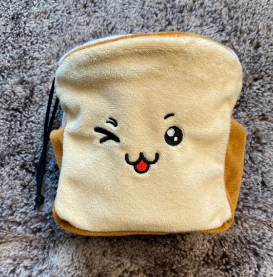 Kawaii Bread Slice Chalk Bag, Rock Climbing Drawstring Trinket Stroller Bag