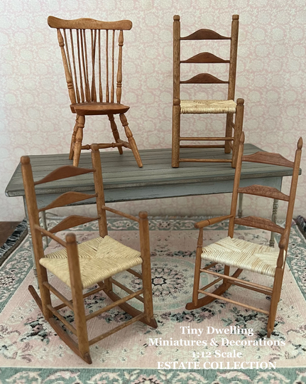 Miniature Chair, Dollhouse Artisan Estate