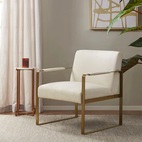 Jayco Accent Chair 28"W x 29"D x 32.5"H Cream