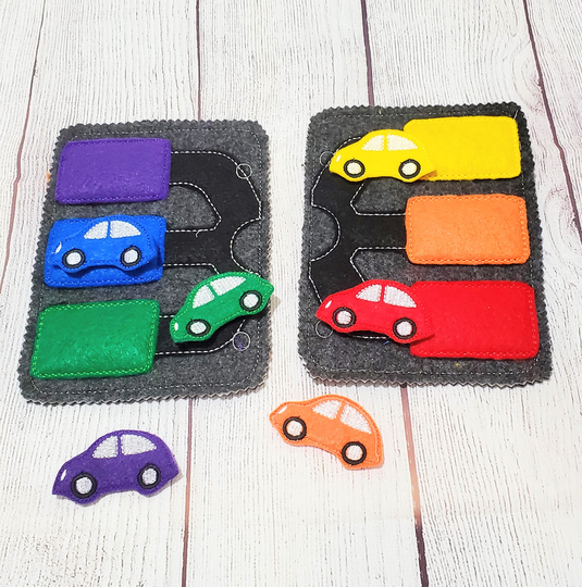 Colored Car Quiet Book For Toddlers - Learning Colors Game Quiet Church 227