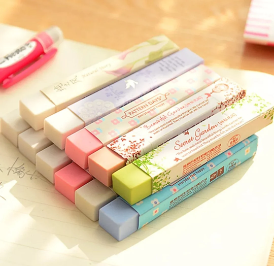1Pc Candy Color Erasers, Pencil Student Stationary, Gift, Cute Eraser, School, Office Stationery, Erasers