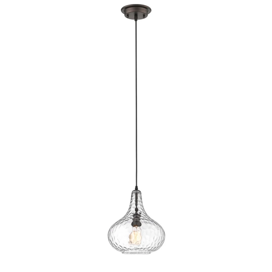 Transitional 1-light Oil Rubbed Bronze Pendant