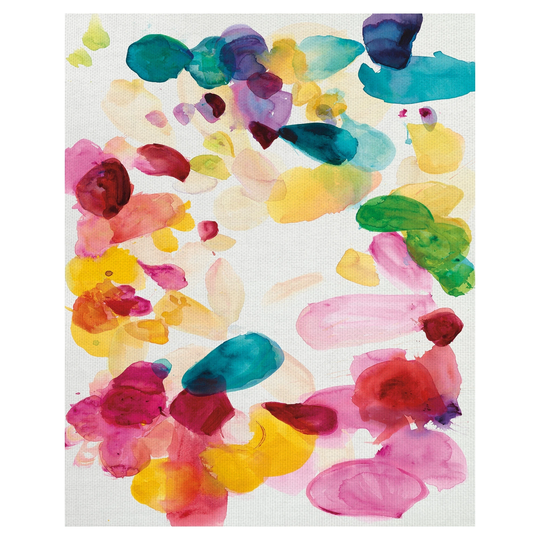 Masterpiece Art Gallery Flutter 4 Abstract Painting Canvas Art Print - Multi-color
