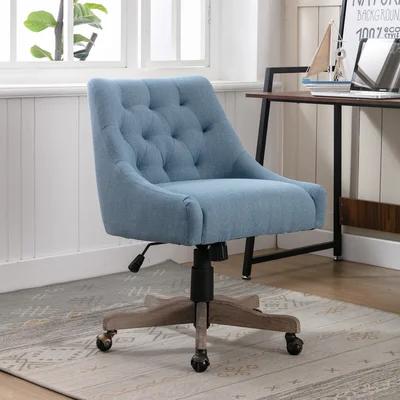Swivel Shell Chair For Living Room/Modern Leisure Office Chair(Beige)
