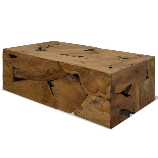 Coffee Table Teak Resin 43.3"x23.6"x11.8"