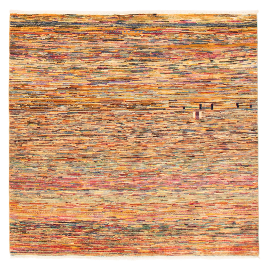 ECARPETGALLERY Hand-knotted Pak Finest Gabbeh Multi Color Wool Rug - 5'1 x 4'10
