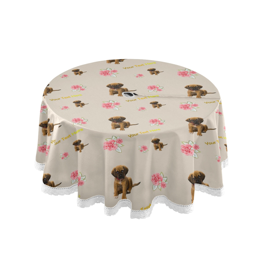 Custom Round Tablecloths, Circle Table Covers, Photo Personalized Your Own Tablecloth Outdoor