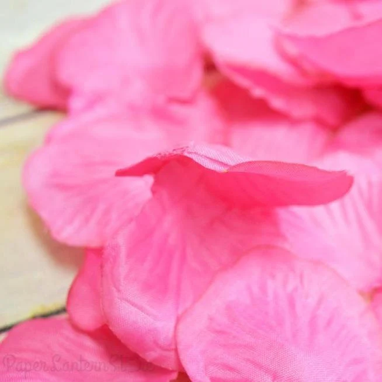 Fuchsia/Hot Pink Silk Rose Petals Confetti For Weddings in Bulk