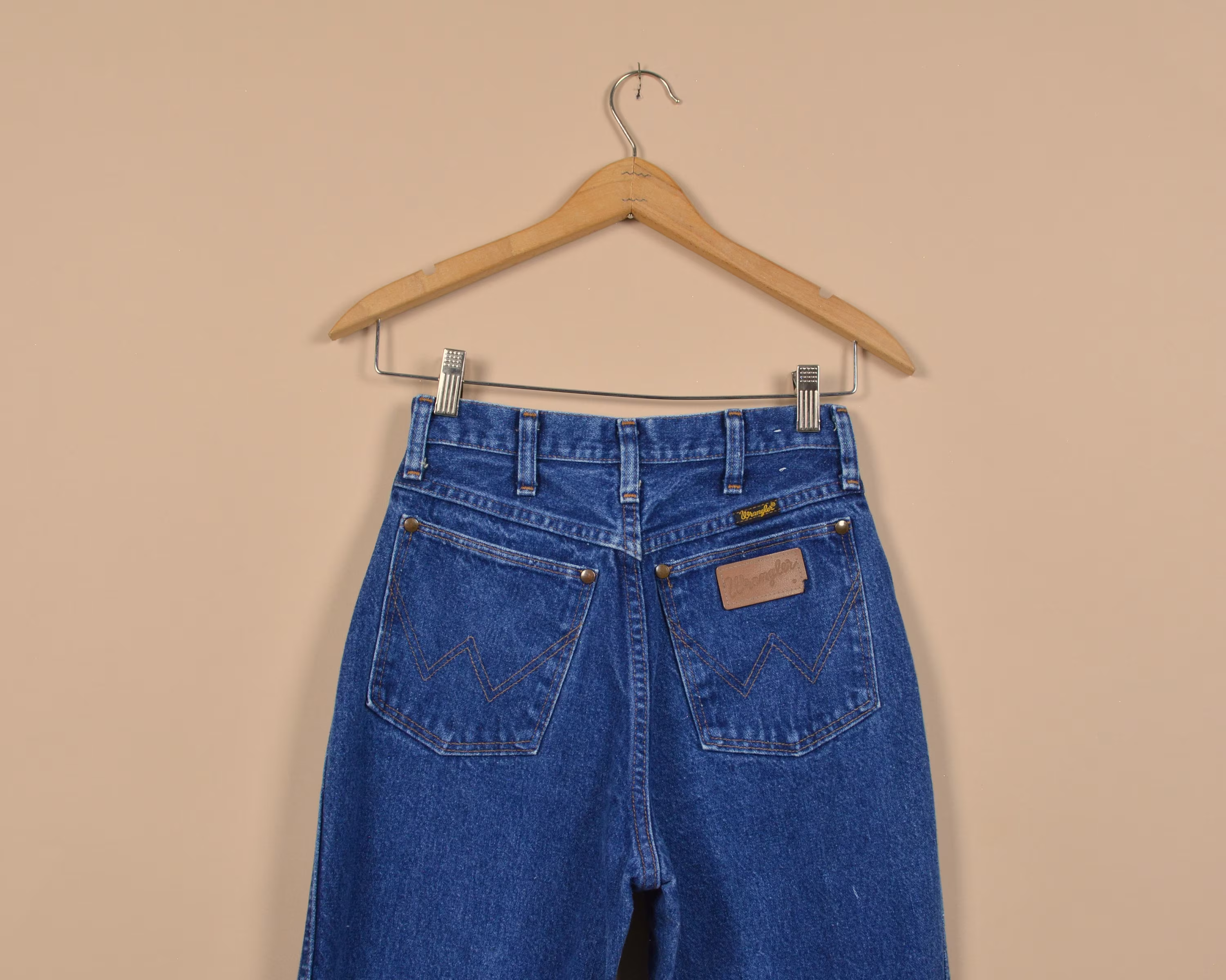 Wrangler Size 24 Dark Wash Vintage Denim Jeans