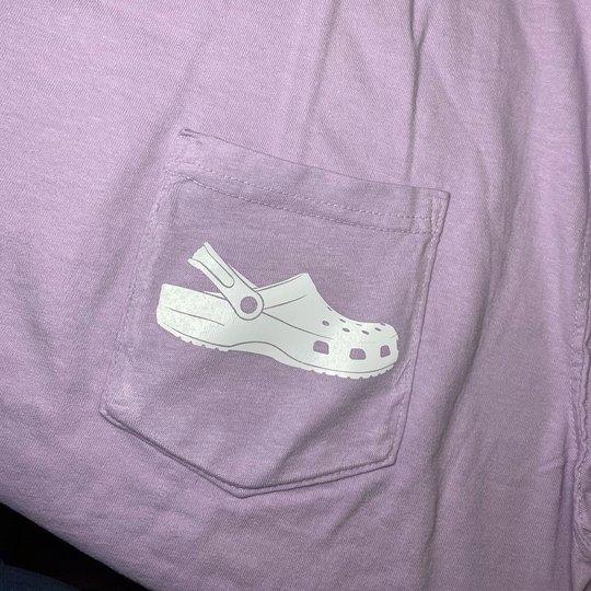 Croc Pocket Tee | Comfort Colors Short Sleeve Tee, Pocket Tshirt, T-Shirt Big Little, Alumna, Sisterhood