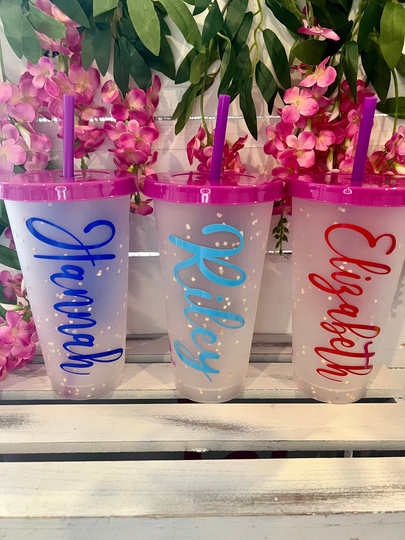 Personalized Color Changing Cups|Kids Gifts|Custom Kids Cup|Personalized Cold Cup|Color Changing Cup|Party Favor|24 Oz Tumbler