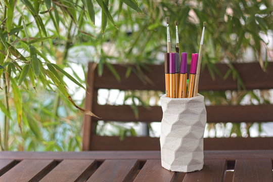 Handmade Pencil Holder/Concrete Pot