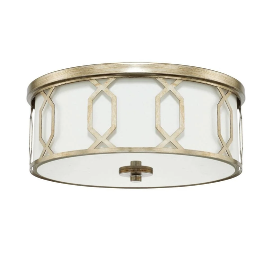 3-light Winter Gold Flush Mount - Winter Gold