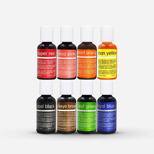 Chefmaster Liqua-Gel Food Colors in 20Ml/0.75Oz Bottle